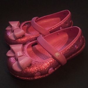 Pink Mary Jane CROCS Size 7